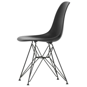 New Works Sitzgelegenheiten-Vitra Eames DSR Stuhl, deep black RE - Basic Dark