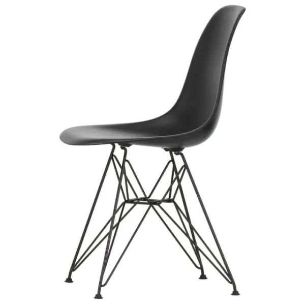 New Works Sitzgelegenheiten-Vitra Eames DSR Stuhl, deep black RE - Basic Dark