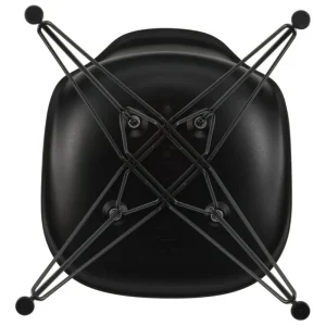 New Works Sitzgelegenheiten-Vitra Eames DSR Stuhl, deep black RE - Basic Dark