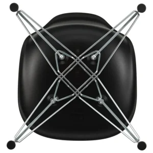Hem Sitzgelegenheiten-Vitra Eames DSR Stuhl, deep black RE - Chrom
