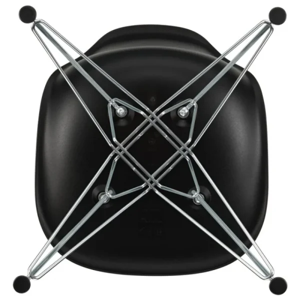 Hem Sitzgelegenheiten-Vitra Eames DSR Stuhl, deep black RE - Chrom