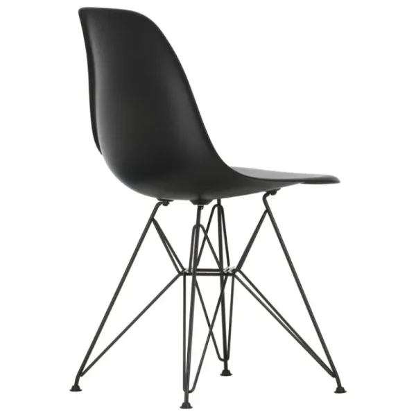 New Works Sitzgelegenheiten-Vitra Eames DSR Stuhl, deep black RE - Basic Dark