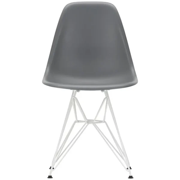 Vitra Terrassenmöbel | Sitzgelegenheiten^Eames DSR Stuhl, granitgrau – weiß