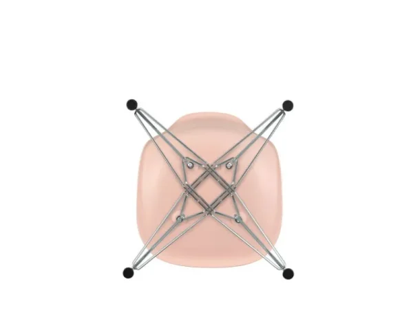 Vitra Sitzgelegenheiten-Eames DSR Stuhl, pale rose RE - Chrom