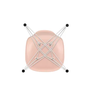 Vitra Terrassenmöbel | Sitzgelegenheiten^Eames DSR Stuhl, pale rose RE - weiß