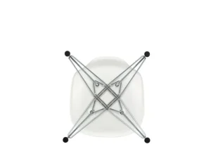 Audo Copenhagen Sitzgelegenheiten-Vitra Eames DSR Stuhl, weiß/Chrom