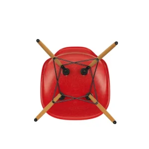 Vitra Sitzgelegenheiten-Eames DSW Fiberglass Stuhl, klassisch rot - Ahorn