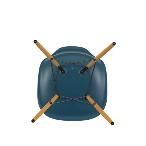 Warm Nordic Sitzgelegenheiten-Vitra Eames DSW Stuhl, sea blue RE - Ahorn