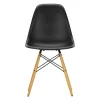 Audo Copenhagen Sitzgelegenheiten-Vitra Eames DSW Stuhl, tiefschwarz - Ahorn