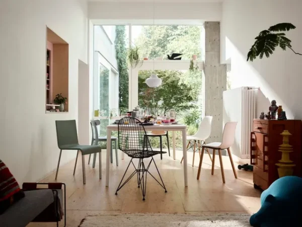 Artek Sitzgelegenheiten-Vitra Eames DSW Stuhl, weiß/Ahorn