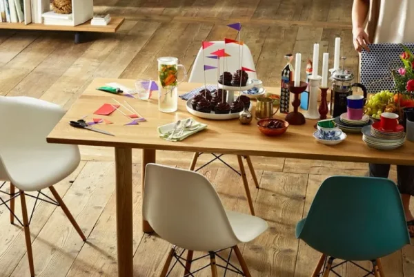 Artek Sitzgelegenheiten-Vitra Eames DSW Stuhl, weiß/Ahorn