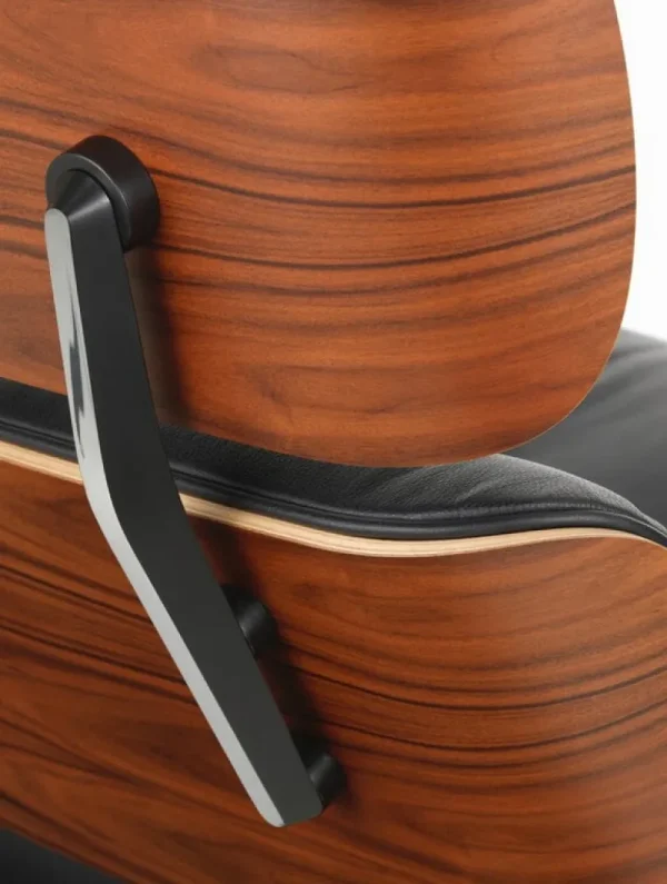 Kartell Sitzgelegenheiten-Vitra Eames Lounge Chair, klass. Größe, Palisander – Leder schwarz