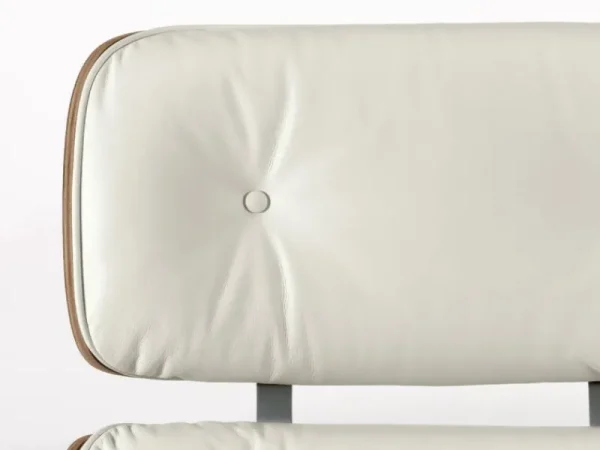 Ariake Sitzgelegenheiten-Vitra Eames Lounge Chair & Ottoman, neue Größe, weißes Walnuss - Weiß