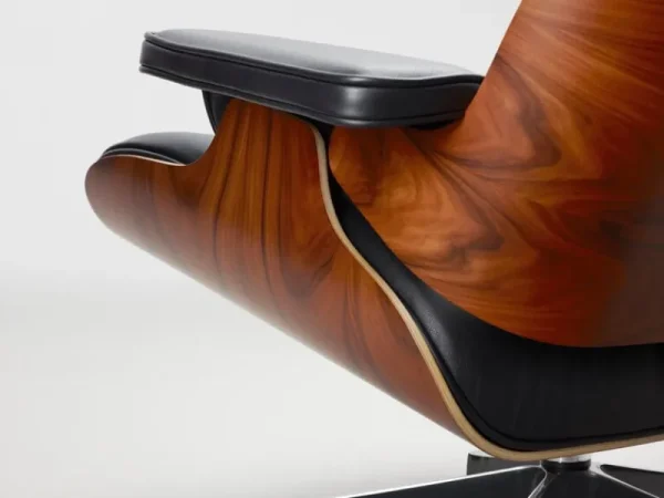 Kartell Sitzgelegenheiten-Vitra Eames Lounge Chair, klass. Größe, Palisander – Leder schwarz