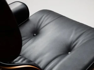 Kartell Sitzgelegenheiten-Vitra Eames Lounge Chair, klass. Größe, Palisander – Leder schwarz