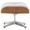 Nikari Sitzgelegenheiten-Vitra Eames Lounge Fußhocker, Amerikanische Kirsche - Nubia, Creme-San