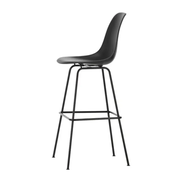 Vitra Sitzgelegenheiten-Eames Plastikstuhl, hoch, tiefschwarz RE - dunkel