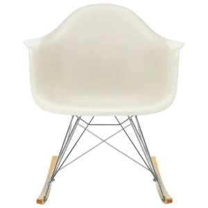 FDB Mu00f8bler Sitzgelegenheiten-Vitra Eames RAR Schaukelstuhl, Pebble RE - Chrom - Ahorn