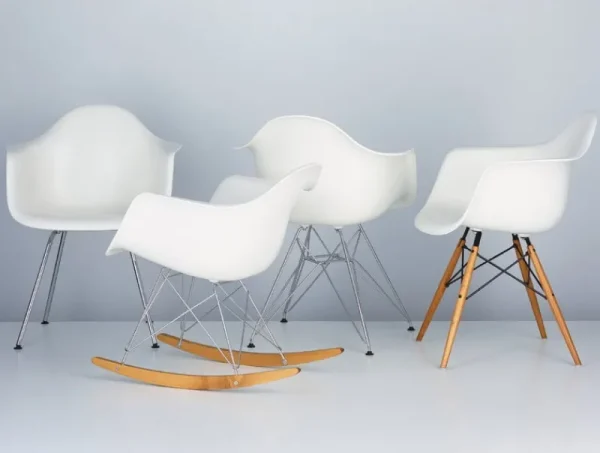 Finnish Design Shop Sitzgelegenheiten-Vitra Eames RAR Schaukelstuhl, weiß