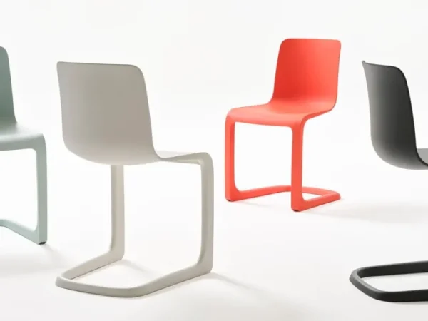Vitra Sitzgelegenheiten-EVO-C Stuhl, Graphitgrau