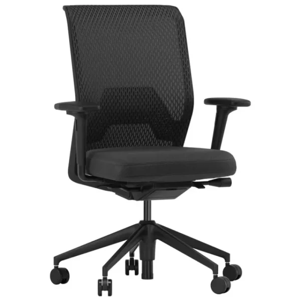Vitra Bürostühle^ID Mesh Arbeitsstuhl mit 2D-Armlehnen, Schwarz