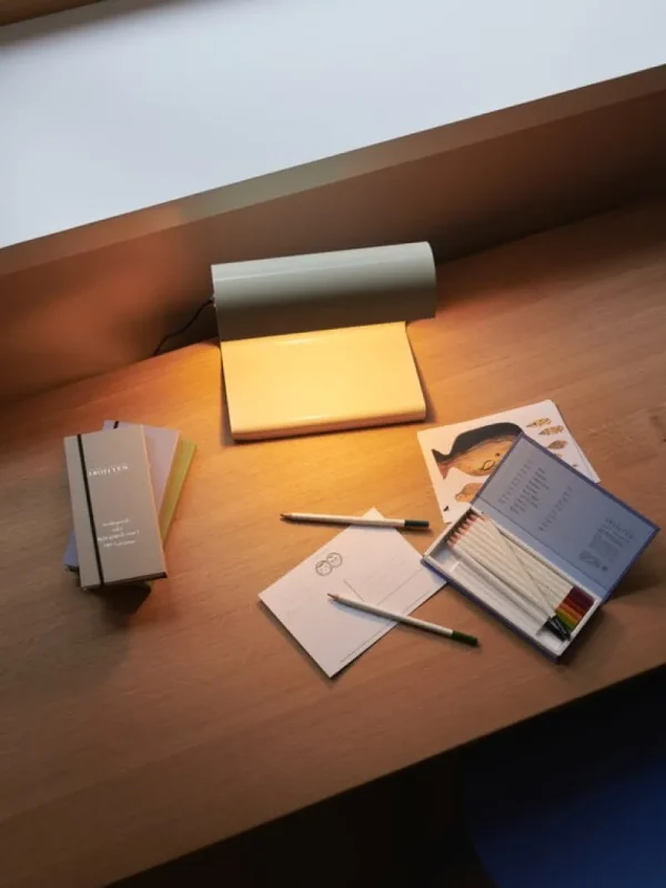 Flos Tischlampen-Vitra Lampe de Bureau Tischleuchte, Prouvé Blanc Colombe