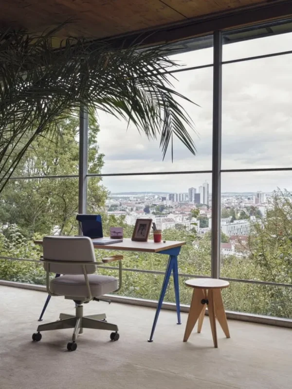 Foscarini Tischlampen-Vitra Lampe de Bureau Tischleuchte, Prouvé Bleu Marcoule