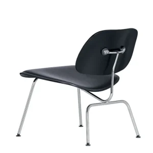 Fredericia Sitzgelegenheiten-Vitra Loungesessel Plywood Group LCM, schwarz – chrom