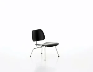Fredericia Sitzgelegenheiten-Vitra Loungesessel Plywood Group LCM, schwarz – chrom