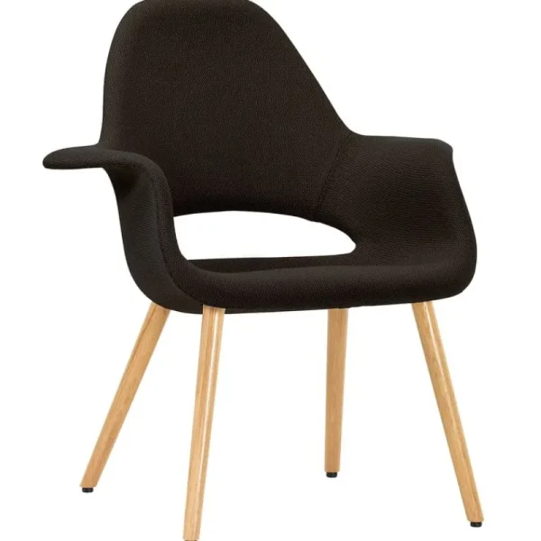 Vitra Sitzgelegenheiten-Organic Chair, Eiche - Schokoladenbraun/Schwarz