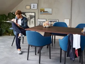 Vitra Sitzgelegenheiten-Organic Chair, Eiche - Schokoladenbraun/Schwarz
