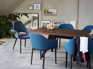 Vitra Sitzgelegenheiten-Organic Chair, Eiche - Schokoladenbraun/Schwarz