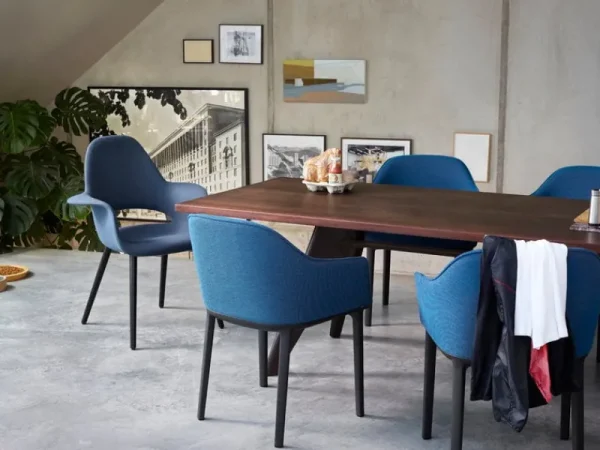 Vitra Sitzgelegenheiten-Organic Chair, Eiche - Schokoladenbraun/Schwarz