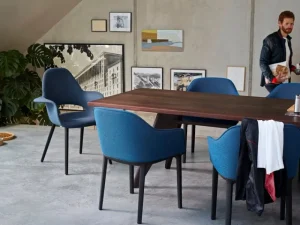 Vitra Sitzgelegenheiten-Organic Chair, Eiche - Schokoladenbraun/Schwarz