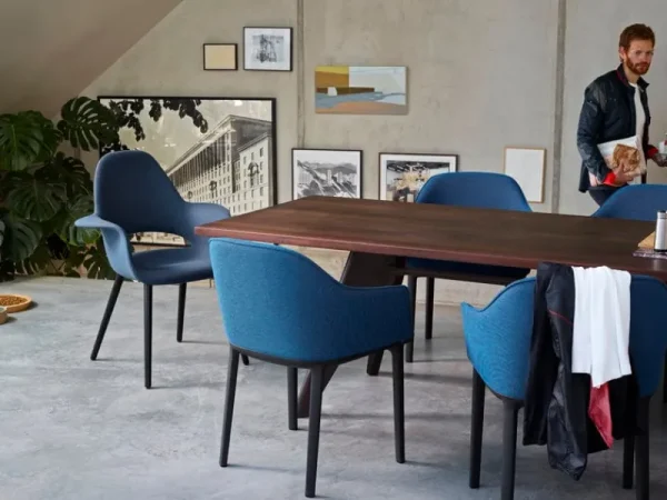 Vitra Sitzgelegenheiten-Organic Chair, Eiche - Schokoladenbraun/Schwarz