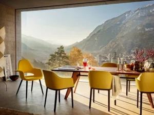 Vitra Sitzgelegenheiten-Organic Chair, Eiche - Schokoladenbraun/Schwarz