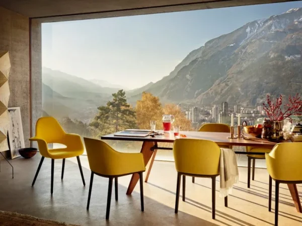 Vitra Sitzgelegenheiten-Organic Chair, Eiche - Schokoladenbraun/Schwarz