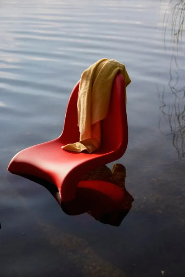 Vitra Terrassenmöbel | Sitzgelegenheiten^Panton Stuhl, klassisches Rot