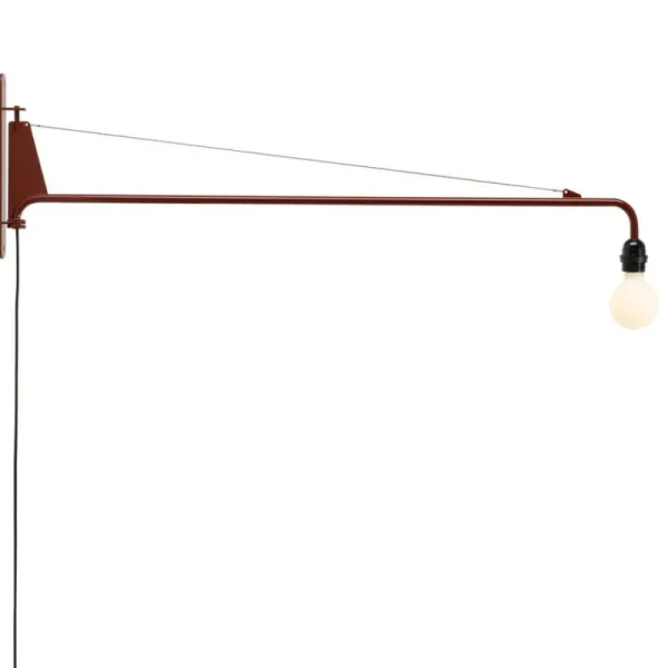 Vibia Wandleuchten-Vitra Petite Potence Wandleuchte, Japanese red