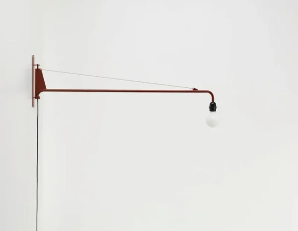 Vibia Wandleuchten-Vitra Petite Potence Wandleuchte, Japanese red