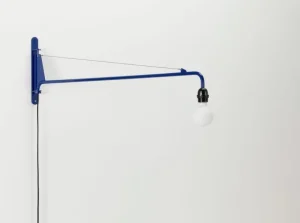 DCWu00e9ditions Wandleuchten-Vitra Petite Potence Wandleuchte, Prouvé Bleu Marcoule