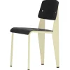 Normann Copenhagen Sitzgelegenheiten-Vitra Standard SP Stuhl, Prouvé Blanc Colombe - Tiefschwarz