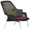&Tradition Sitzgelegenheiten-Vitra Stuhl Slow, braun – Aluminium