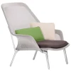 Muuto Sitzgelegenheiten-Vitra Stuhl Slow, braun/creme – Aluminium