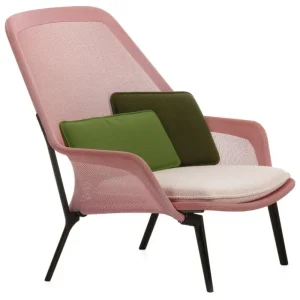 Fredericia Sitzgelegenheiten-Vitra Stuhl Slow, rot/creme – Schokolade