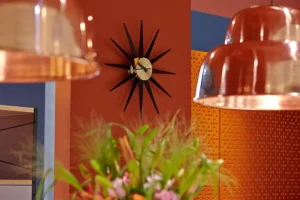 Arne Jacobsen Uhren-Vitra Sunburst Clock