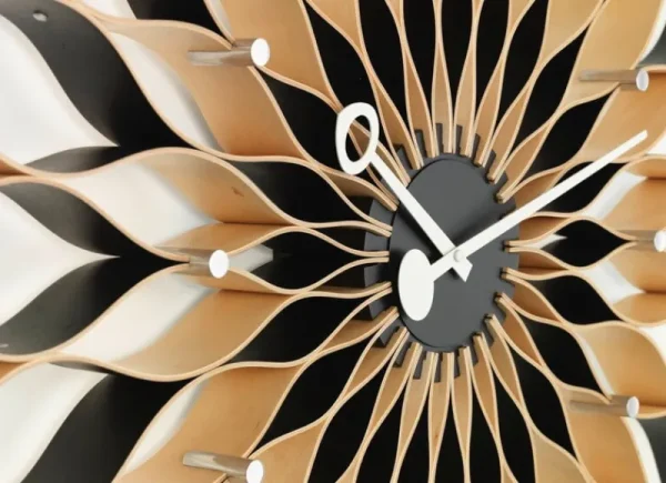 Arne Jacobsen Uhren-Vitra Sunflower Uhr, Birke