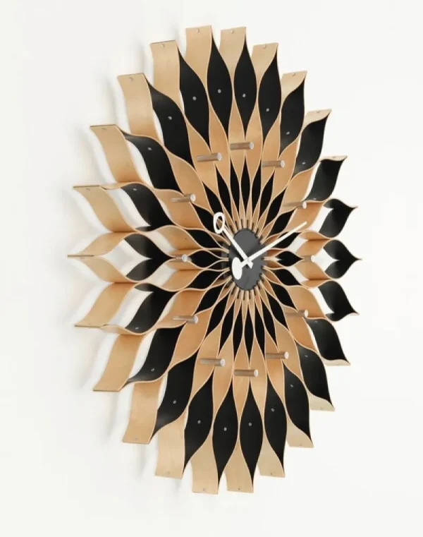 Arne Jacobsen Uhren-Vitra Sunflower Uhr, Birke