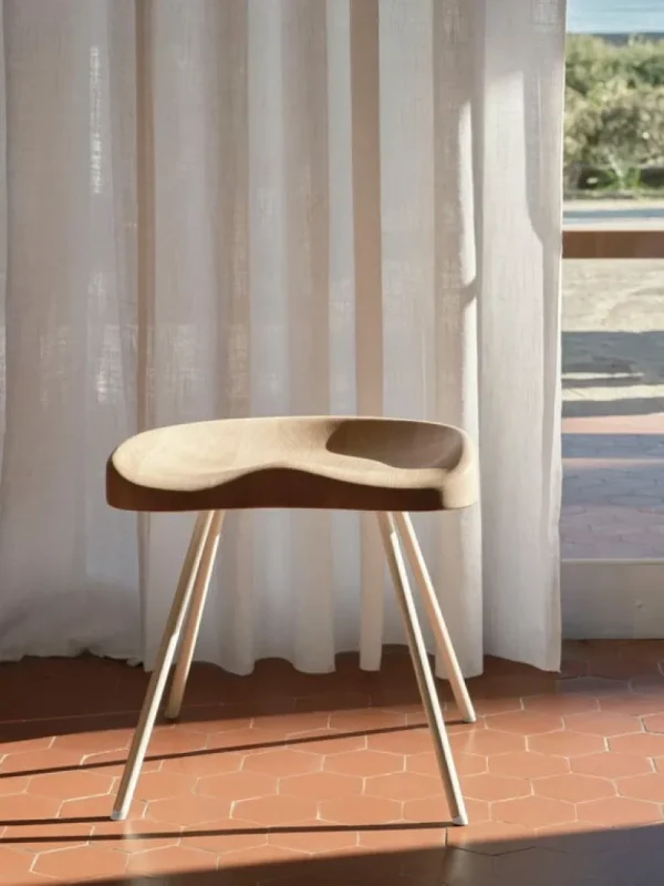 Mattiazzi Sitzgelegenheiten-Vitra Tabouret 307 Hocker, Eiche natur