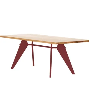 Muuto Tische-Vitra Tisch EM 240 x 90 cm, Eiche – Japanese Red